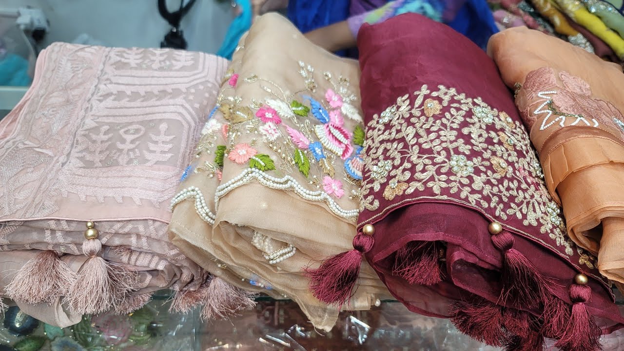 অরিজিনাল সপুরা মসলিন জারদৌসি কাজের পাটিওয়ার শাড়ী কালেকশন /Saree/Moslin saree/Jamdani saree