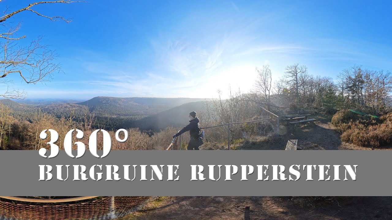 4K 360&deg; VR : Burgruine Ruppertstein : Pf&auml;lzerwald : S&uuml;dwestpfalz