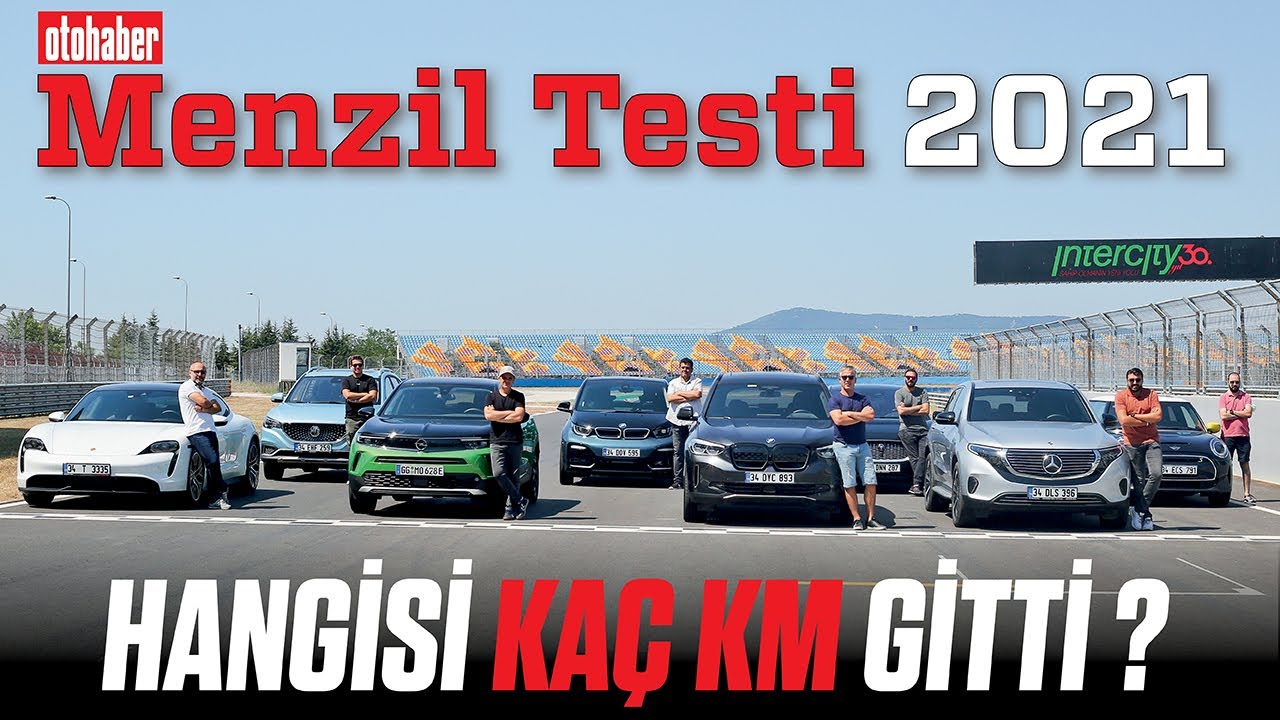 8 ELEKTRİKLİ OTOMOBİL PİSTTE !