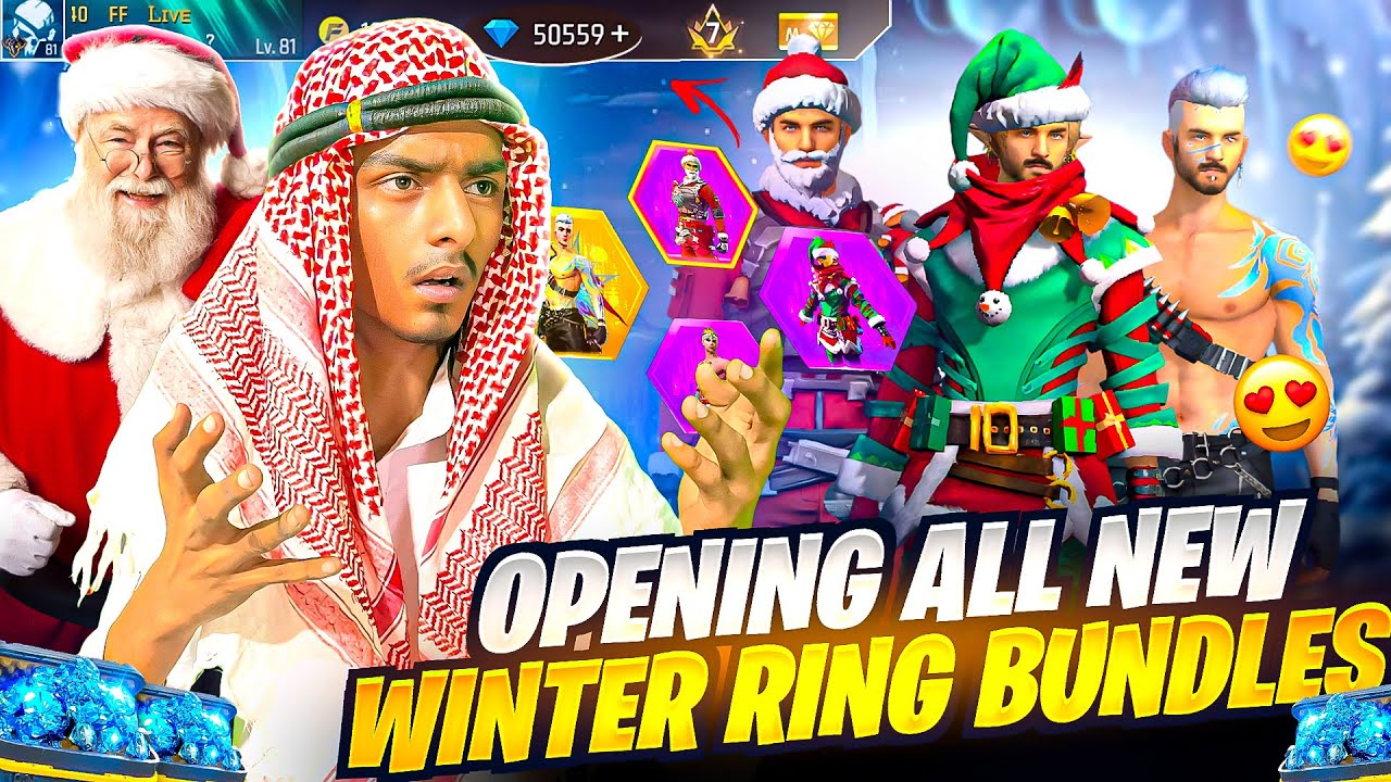 NEW WINTER RING EVENT 1 SPIN 🔥 - LOOK CHANGER EVO BUNDLE IN JUST 500 DIAMONDS - FREE FIRE #habibiff