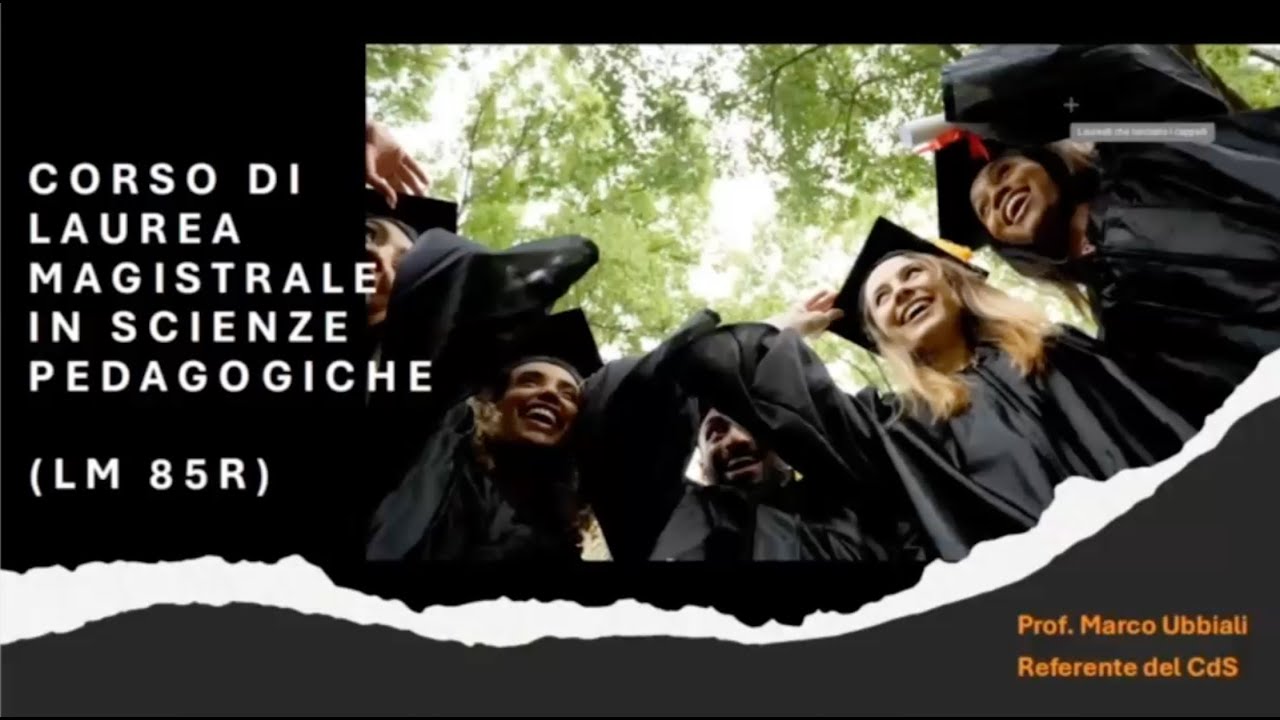 Presentazione Cdlm in Scienze Pedagogiche - Univr