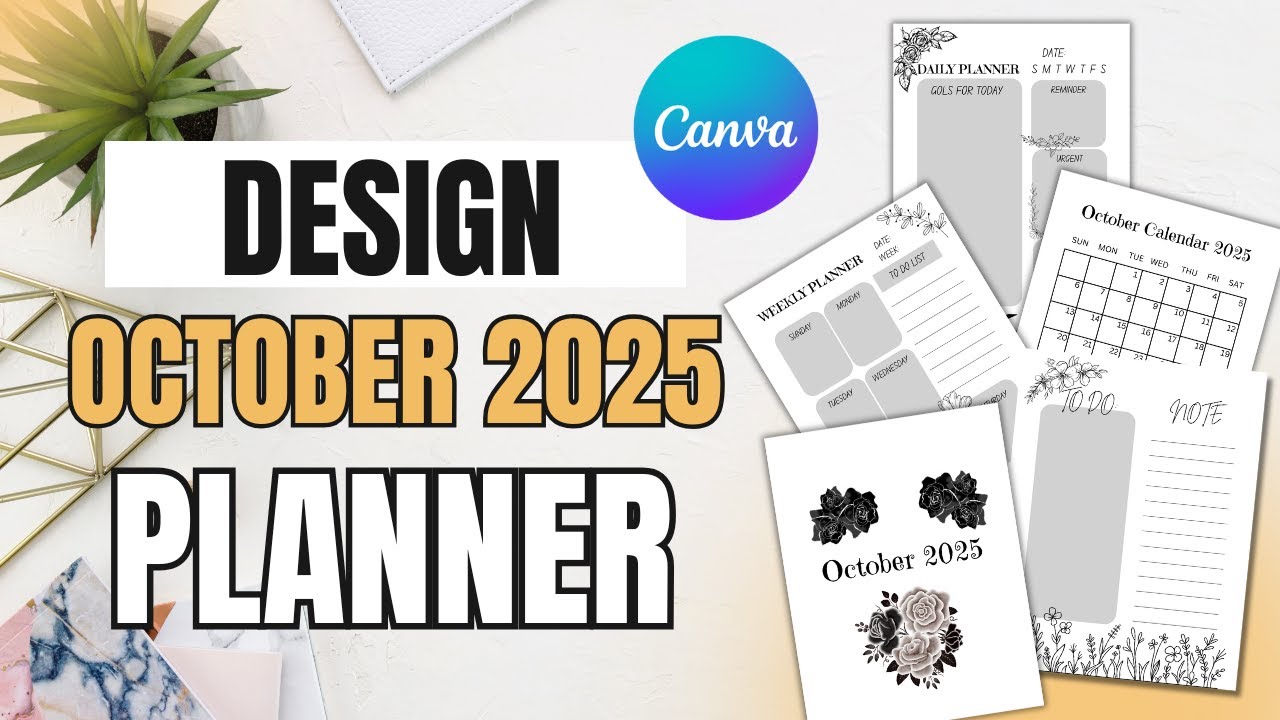 How to Design a Beautiful Planner in Canva | Easy Aesthetic Tutorial