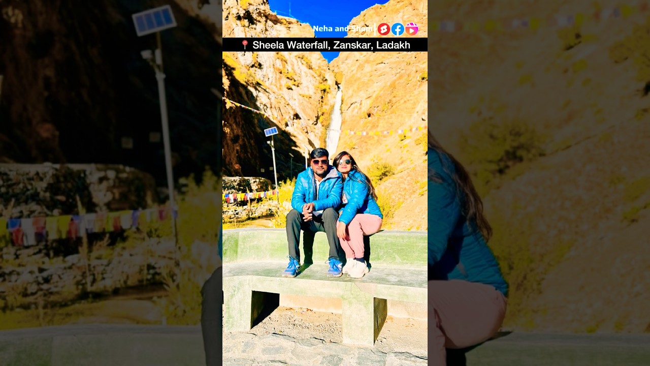 The Incredible Sheela Waterfall of Zanskar Ladakh #shorts