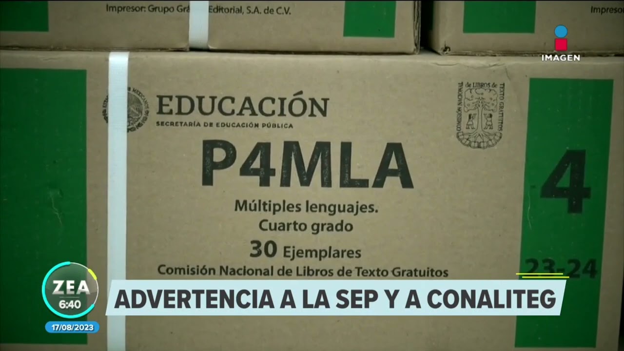 Jueza lanza advertencia a la SEP y a la Conaliteg por materiales educativos | Noticias Francisco Zea
