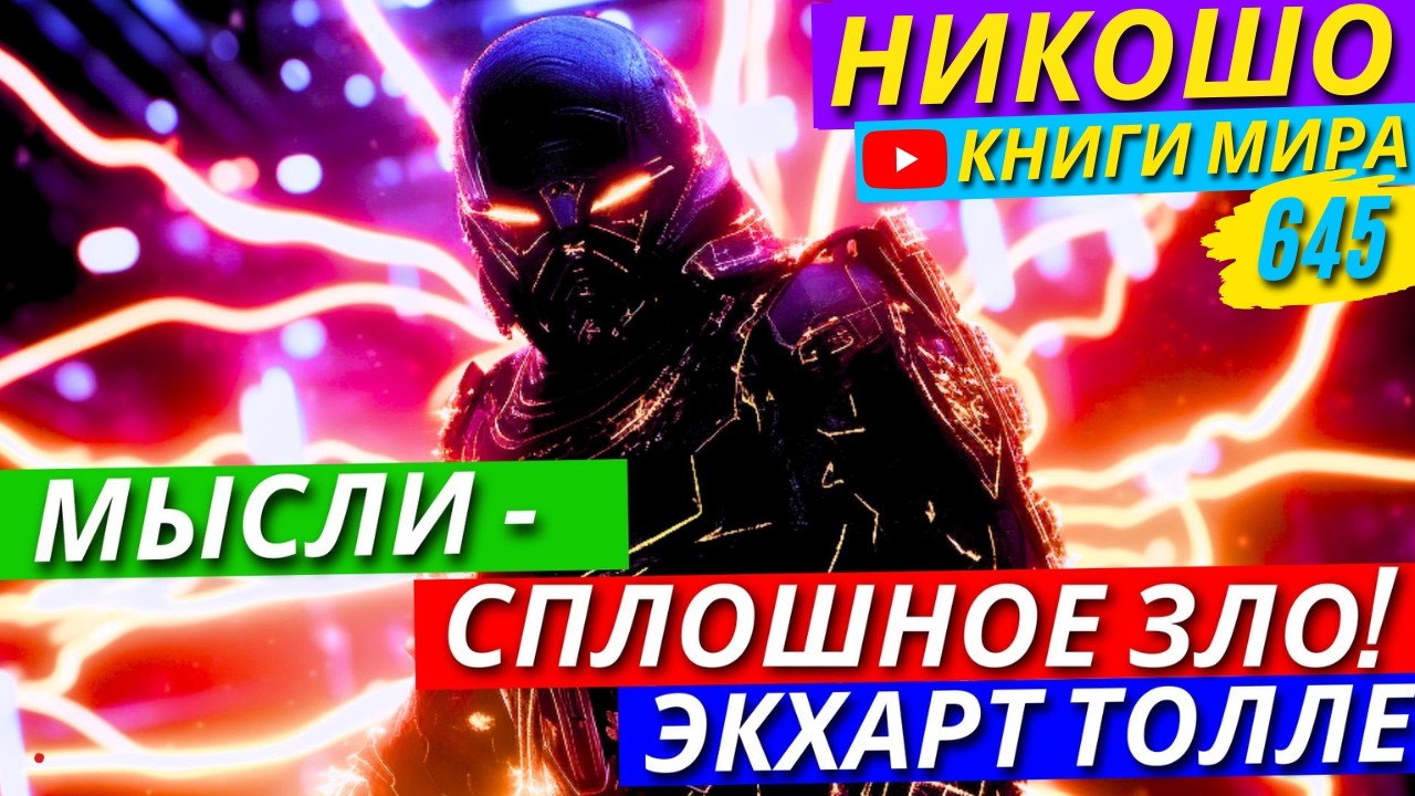ОСТАНОВИ СВОИ МЫСЛИ! Почему Внутренние Диалоги Приводят К Деградации?! Экхарт Толле