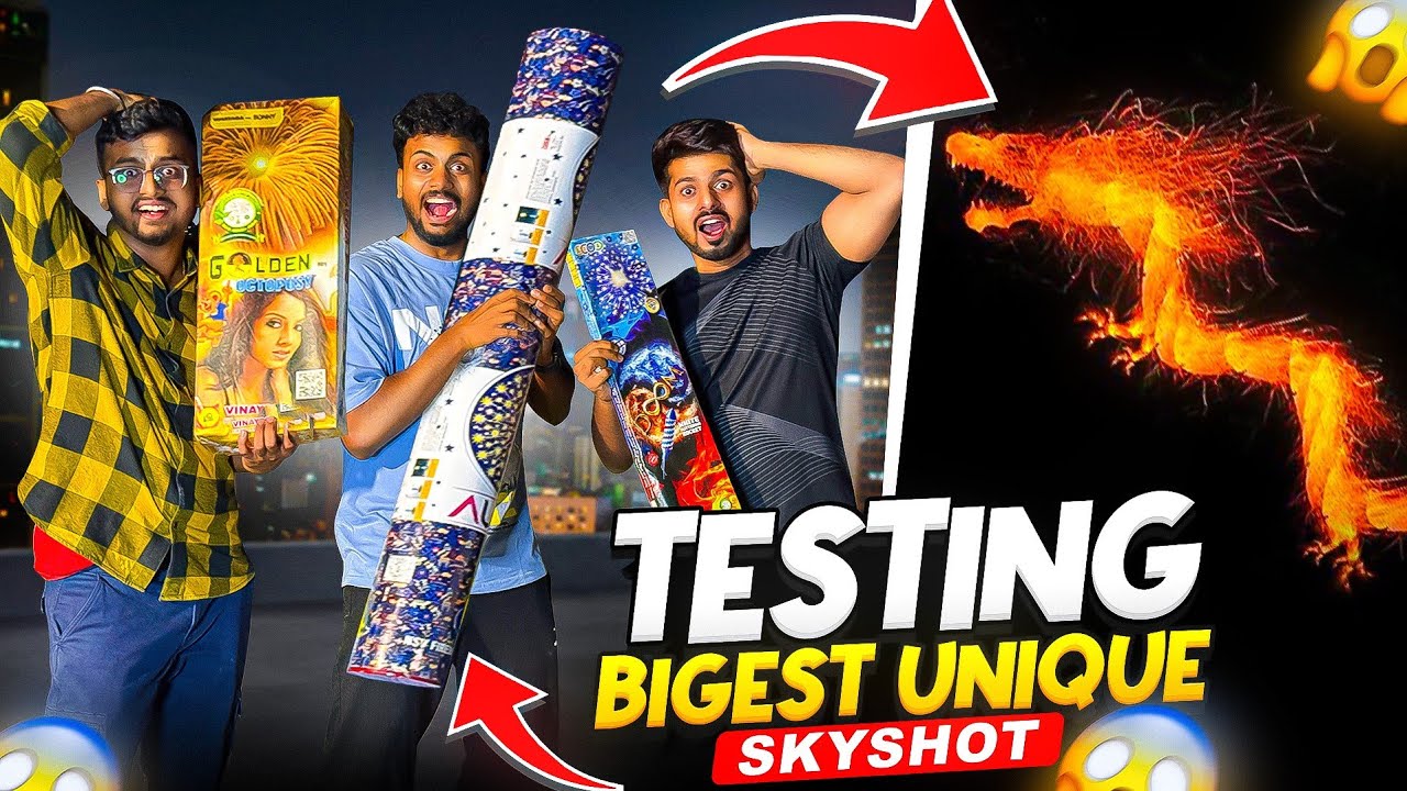 Diwali Unique Biggest Skyshot And Aura Skyshot For First Time In Diwali 2025 Gone Wrong 😱
