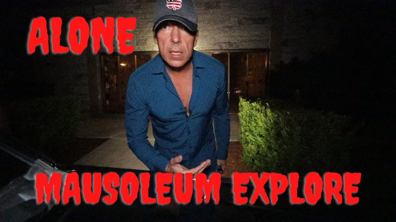 ALONE CHALLENGE AT A CREEPY MAUSOLEUM AND CEMETERY