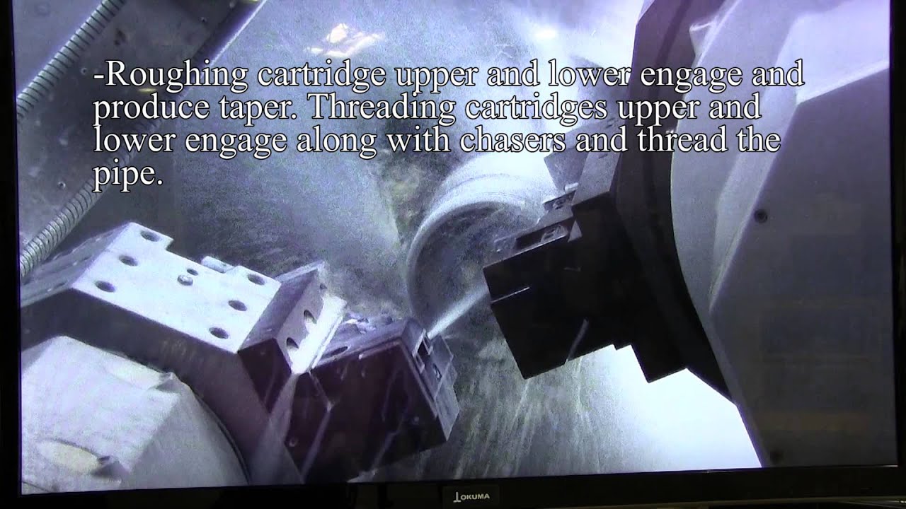 Single-Pass Threading -- Okuma Oil Coupling Production