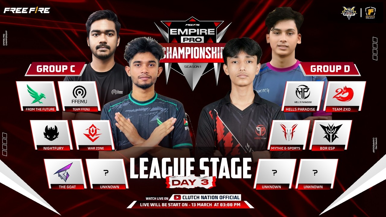 [🔴LIVE] LEAGUE STAGE DAY-3|  EMPIRE PRO CHAMPIONSHIP S1|  | Ft.