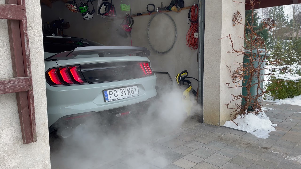 Mustang Mach 1 - Steeda x pipe - res delete - cold start