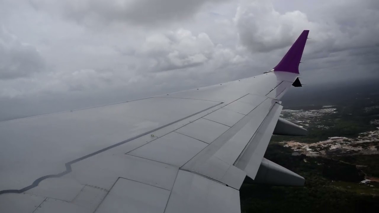 Caribbean Airlines Boeing 737 MAX 8 takeoff from Georgetown Cheddi Jagan International Airport(SYCJ)