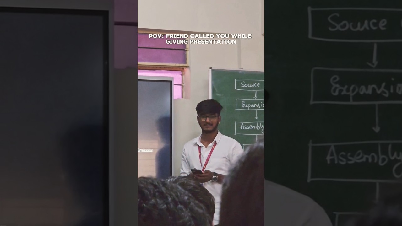 Friend calling while presentation 😂#enjoy #phone#music #college #friends #life #funnyvideo  #funny