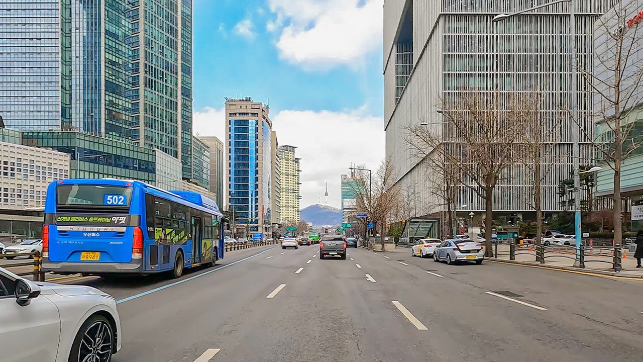 [4K] Driving Downtown Seoul 🚙 Baseball Sky Dome, HYBE building, Yonsei University POV