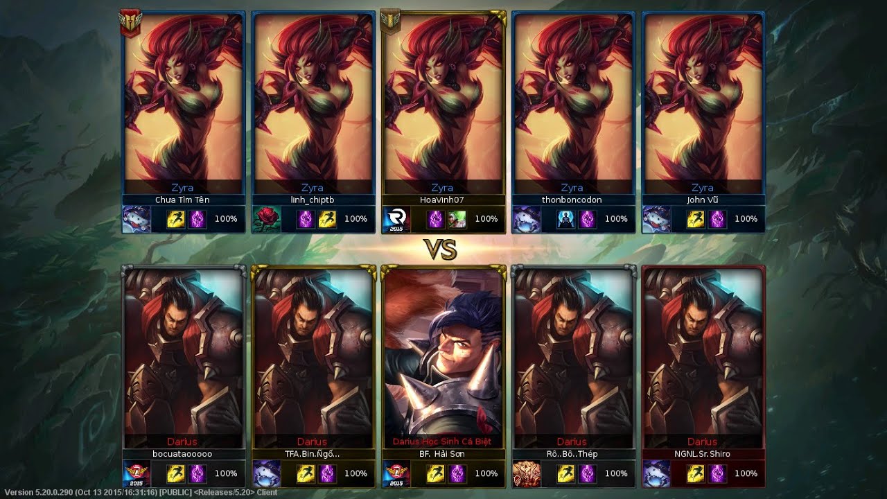 Who is real champion Zyra or Darius -  All in One - 2015/10/22