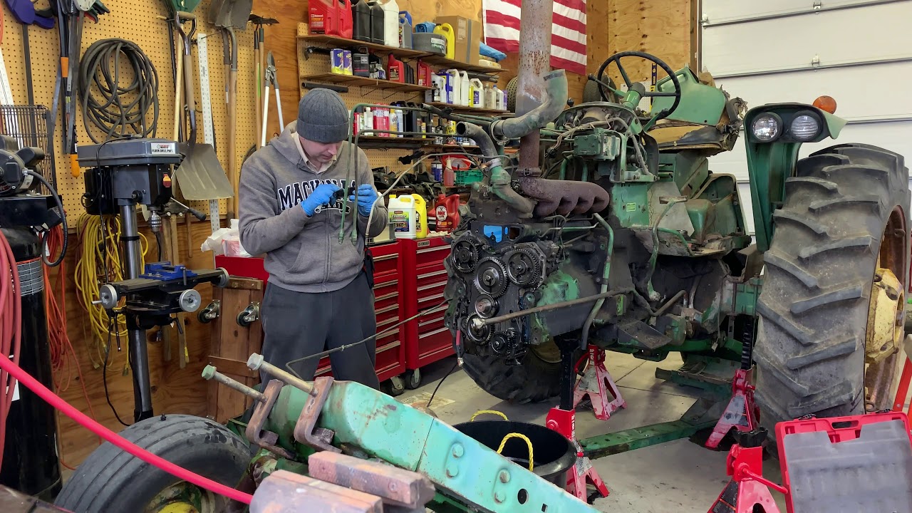 John Deere 2510 Engine Tear Down Part 2 Its not Pretty!