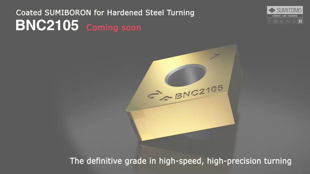 BNC2105 Grade - Coated CBN Series for Hardened Steel