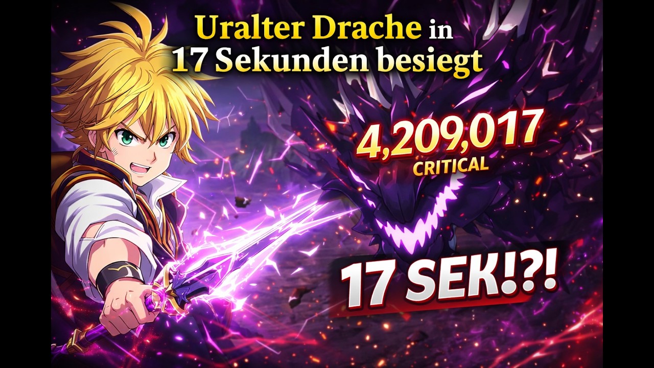 Ancient Dragon Solo Speedrun (17s) | 7DS Origin