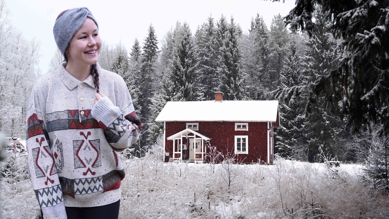 Der erste Schnee in unserem Schwedenhaus ❄️⛄️ (& ich renoviere alleine weiter!)