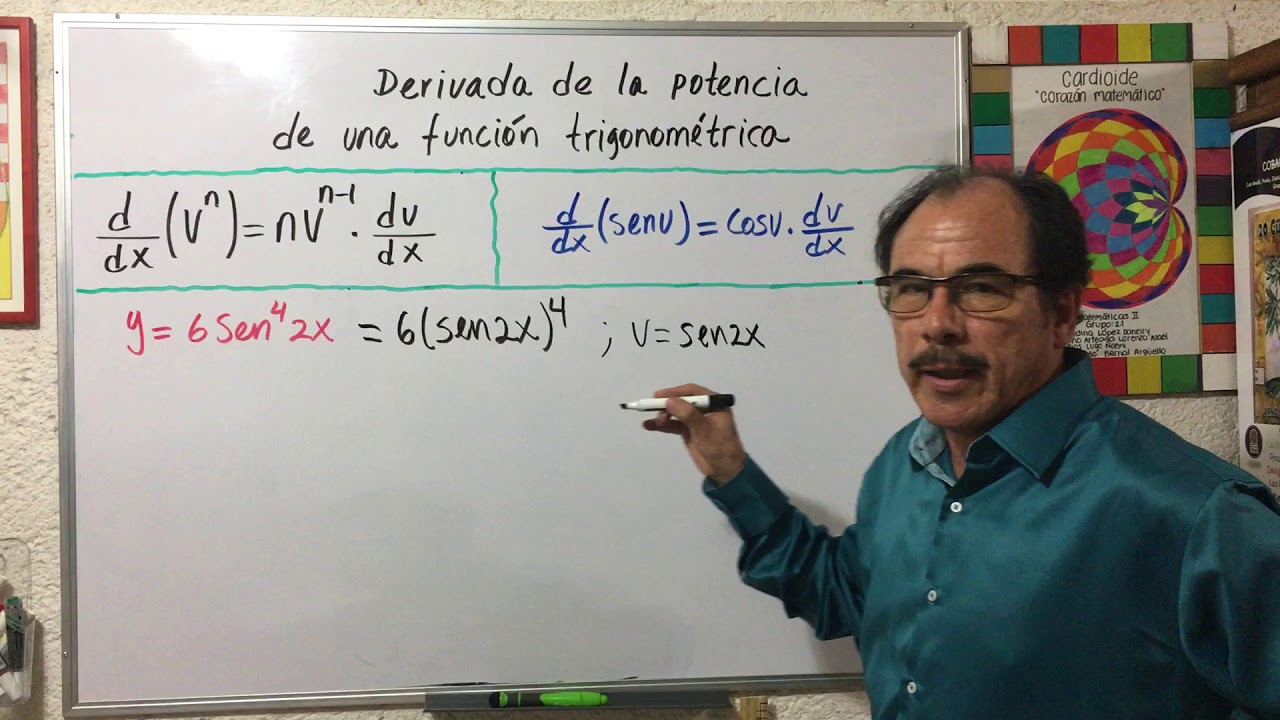 Derivada de la potencia de un función trigonométrica