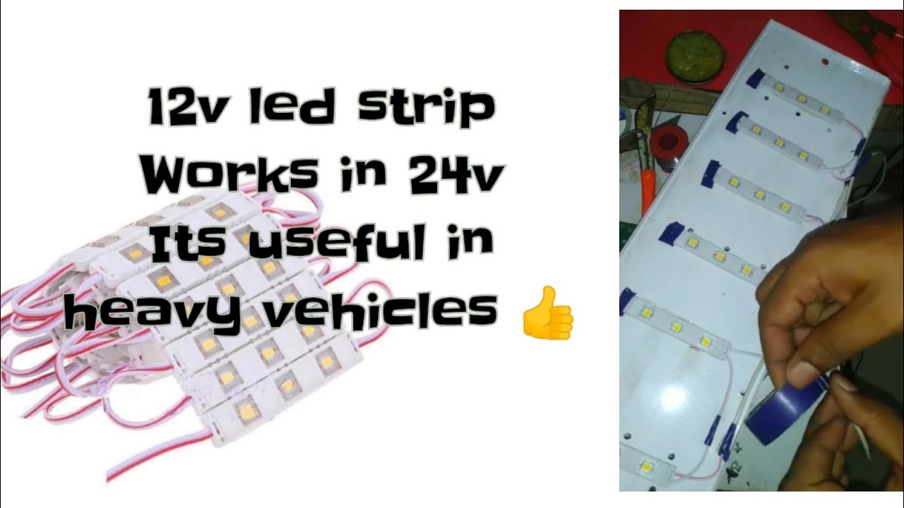 24V led light|12v led strip Chang to 24v|BUS heavy vehicles light making|HOW its made? 007