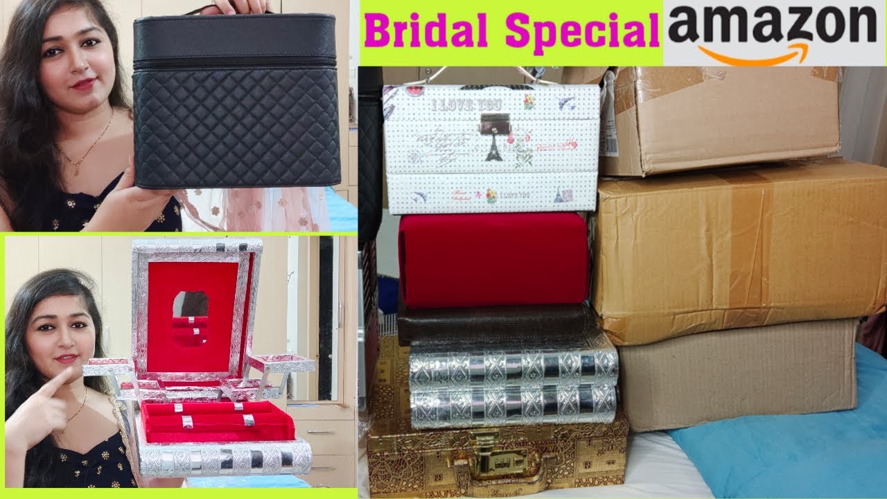 Huge Amazon Haul/Makeup box, bangle box , Jewellery organisers/ Bridal Special Video 