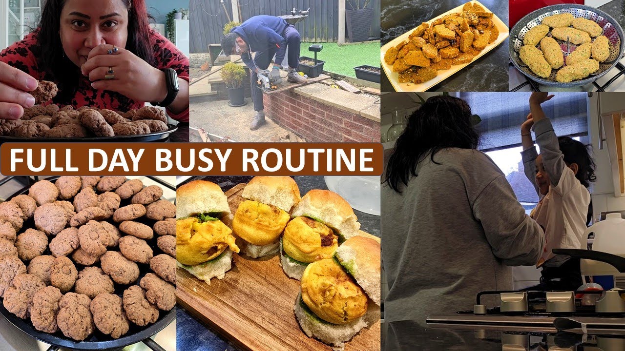 Indian Mom's Breakfast To Dinner Routine| Easy Recipes For Busy Moms | Masala Muthia & Choco Cookies