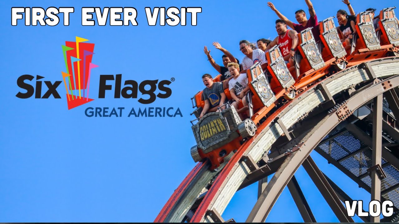 Первый визит в SIX FLAGS GREAT AMERICA — Гёрни, Иллинойс | VLOG [2023]