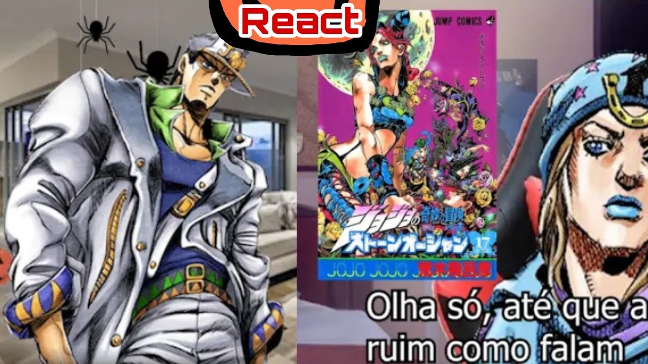 Stone Ocean reagindo - 