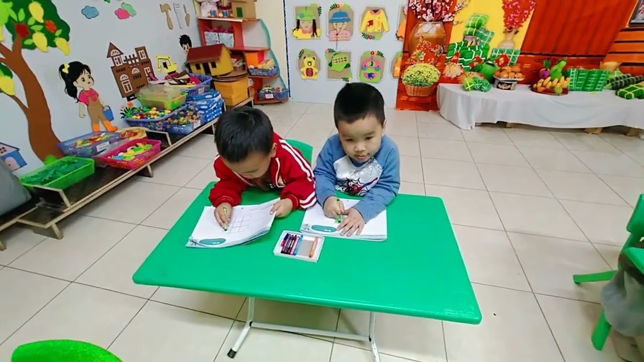 HĐTH: Vẽ, tô màu bánh chưng - 3TB