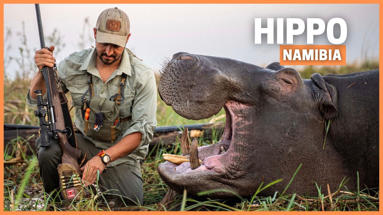 Охота на самое опасное животное Африки: бегемота