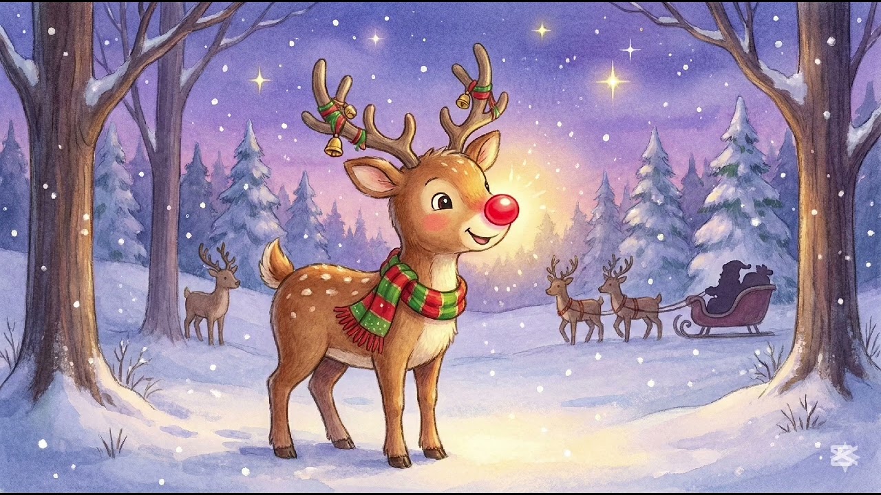 Renifer Rudolf! 🦌🔴 | NOWA Piosenka Świąteczna (Czerwony Nos!) | Śpiewający Jeżyk