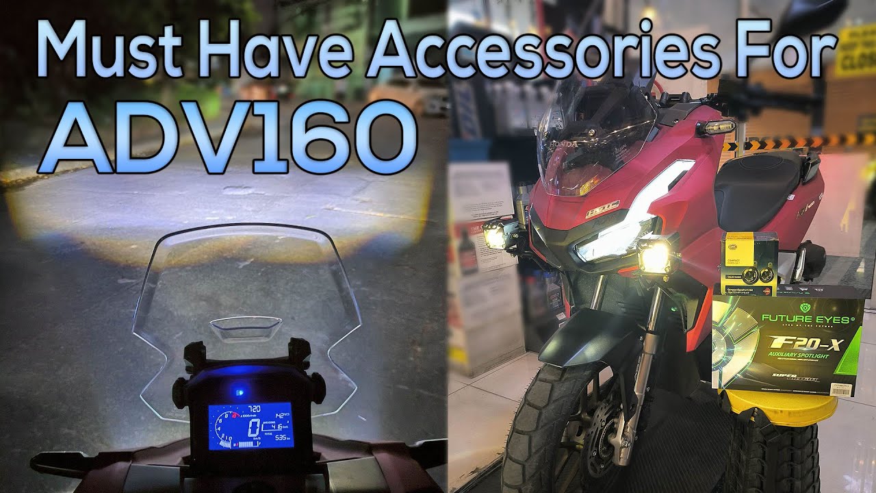 First Accessories For ADV160 | Future Eyes and Hella Horn