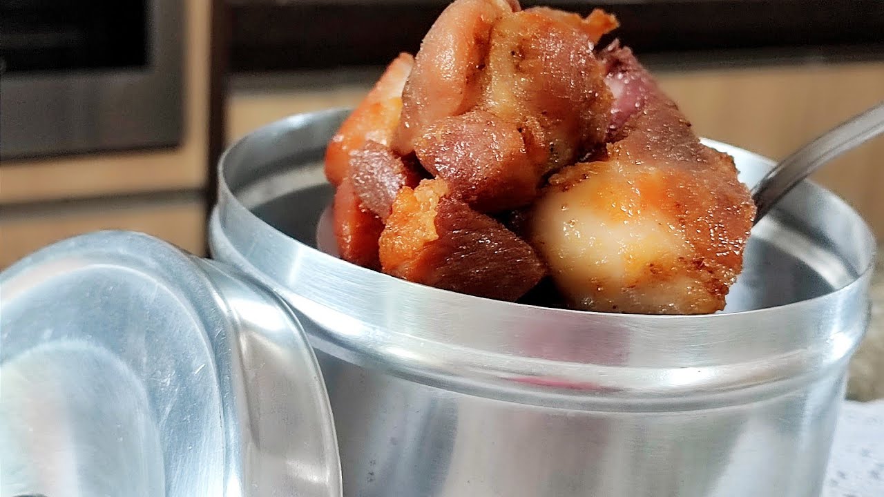 CARNE NA LATA a carne de porco frita MAIS SABOROSA QUE EXISTE