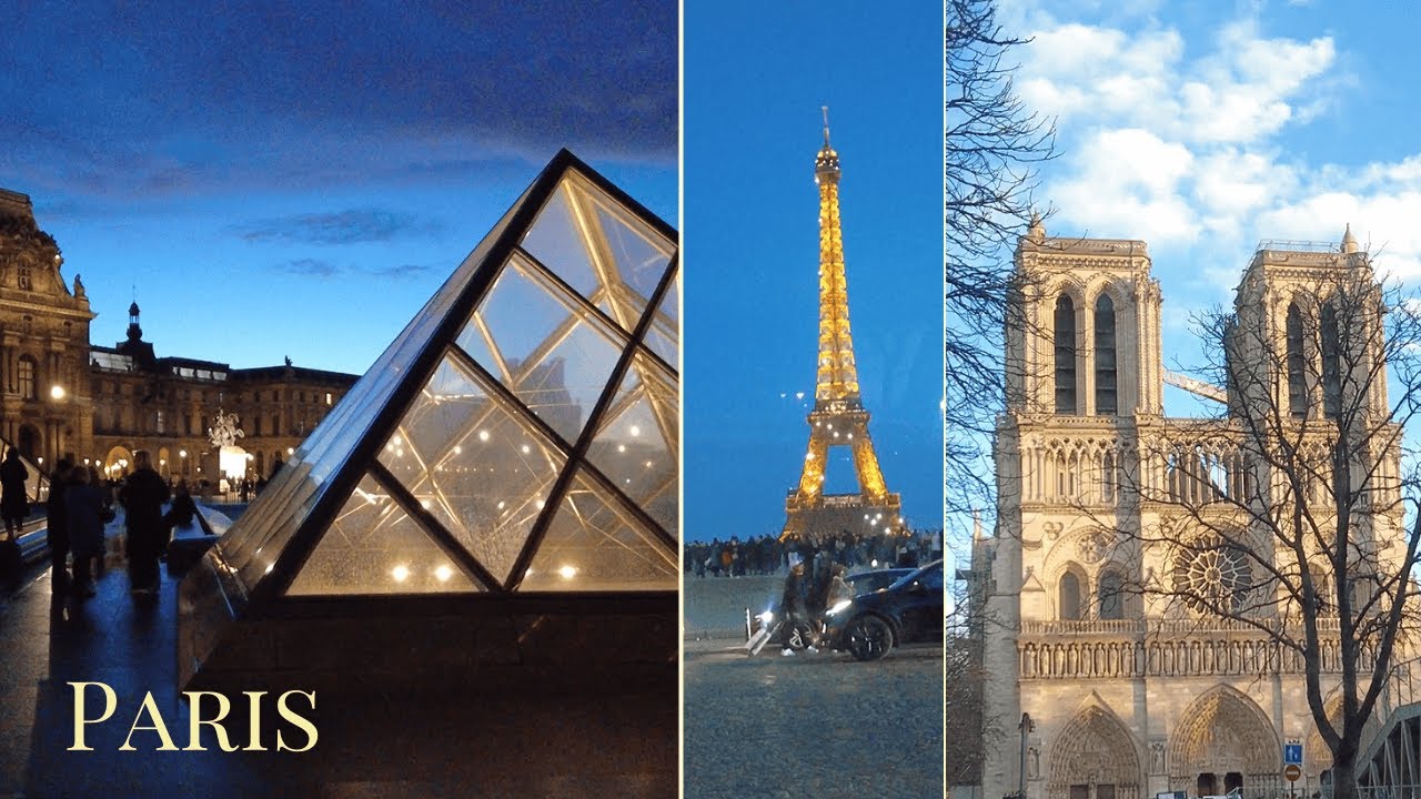 Paris Sights Louvre Galeries Lafayette Tour Eiffel Champs Elysees Notre Dame Arc de Triomphe Airport
