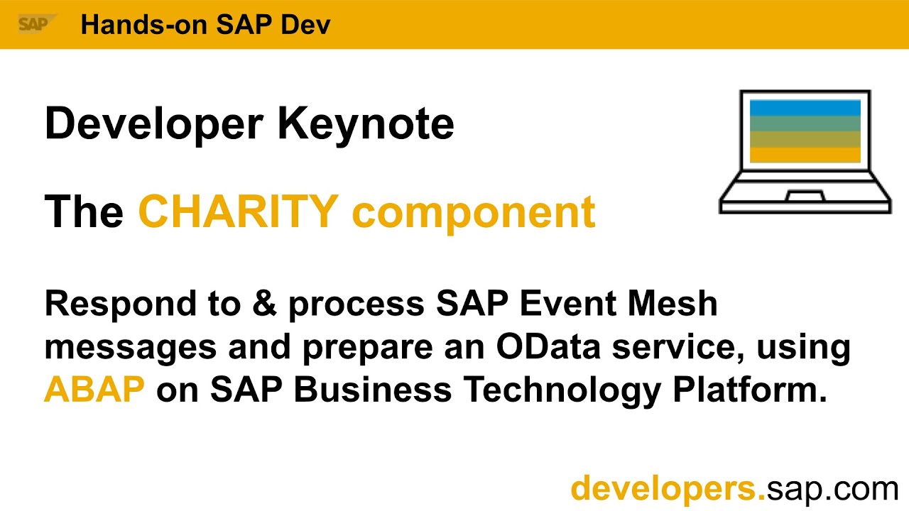 Developer Keynote - CHARITY component