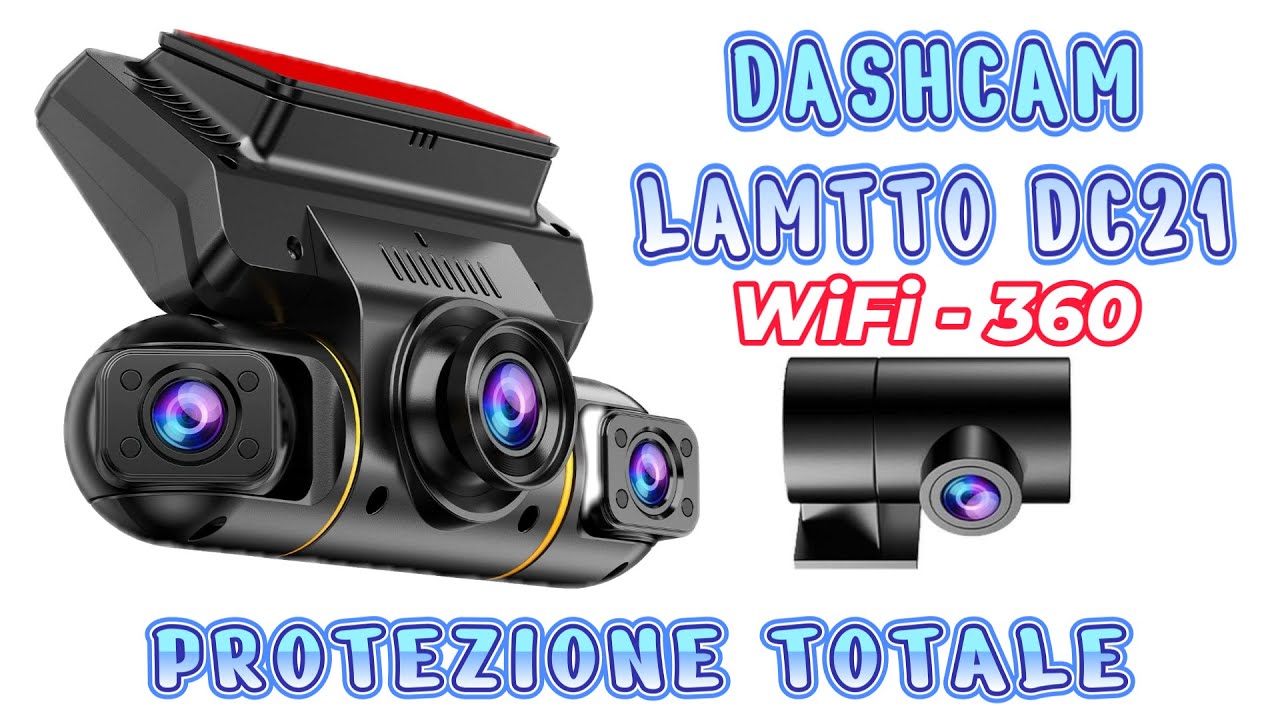 Dashcam 360° Lamtto DC21 5GHz 🔥 Unboxing, Recensione e Installazione FACILE! #dashcam #giulioanelli