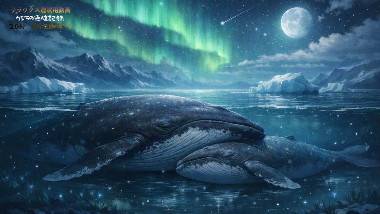 Whale Communication Log｜クジラの通信記録（睡眠用）20分8分の物語2パターン+1リピート#睡眠用BGM #睡眠導入 #ヒーリング #SleepMusic #HealingSo