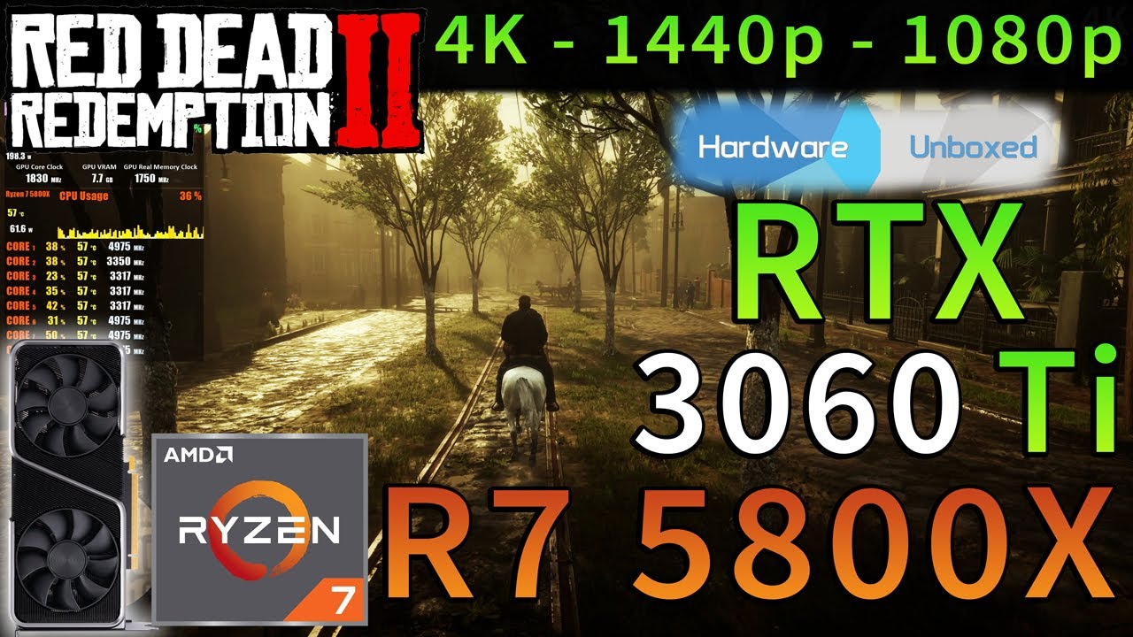 Red Dead Redemption 2 | RTX 3060 Ti | Ryzen 7 5800X | 4K - 1440p - 1080p | Ultra & HUB Settings