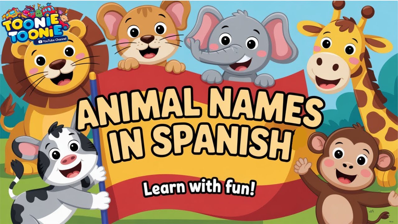 Animals in Spanish | English to Spanish for Kids