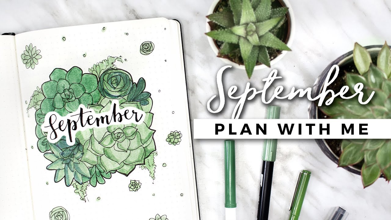 PLAN WITH ME | September 2017 Bullet Journal Setup