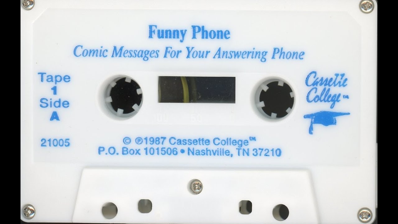 Funny Phone Volume 1 answering machine messages cassette 1987