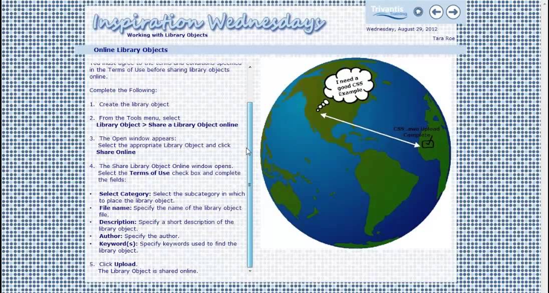 Save eLearning Development Time with Library Objects in Lectora