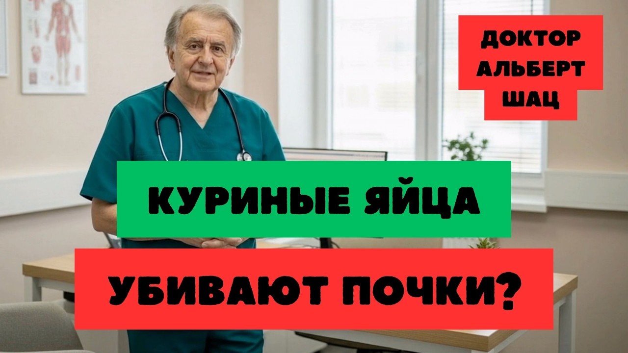 🥚 СМЕРТЕЛЬНЫЙ ЗАВТРАК? Как ПРАВИЛЬНО есть ЯЙЦА, чтобы не попасть на ДИАЛИЗ! Доктор Шац: завтрак 60+