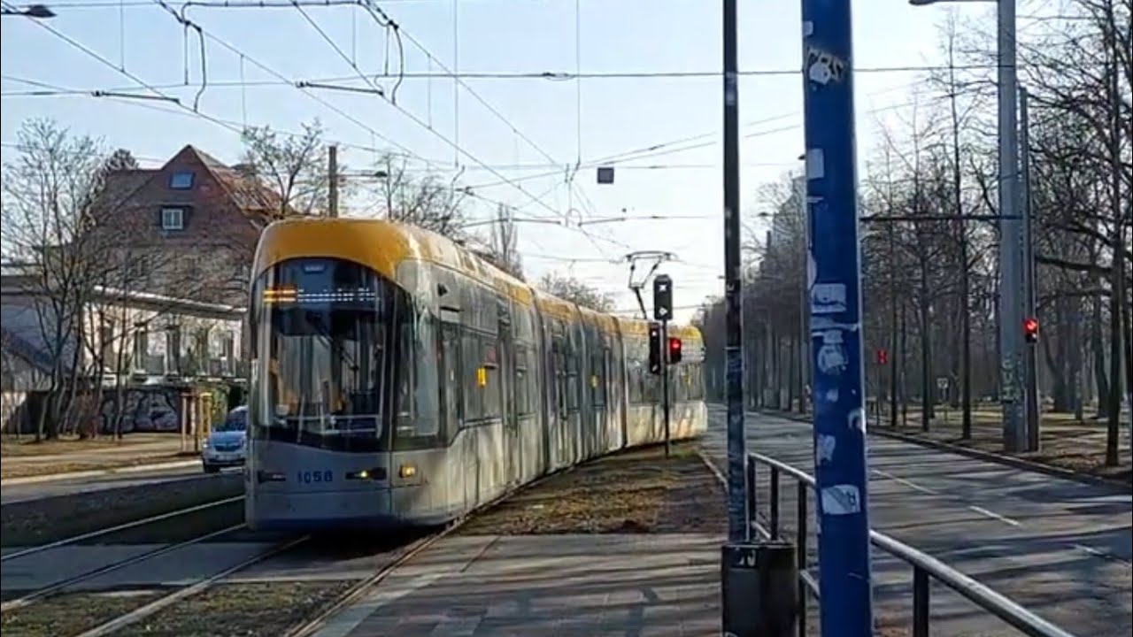 Tram Leipzig | Mitfahrt auf der Kompl. 2 Von Grünau-Süd bis Naunhoferstraße im NGT10 1058