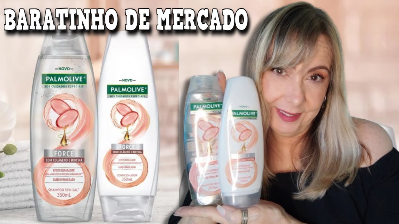 🔶PALMOLIVE FORCE COLÁGENO E BIOTINA shampoo e condicionador baratinho pro dia a dia