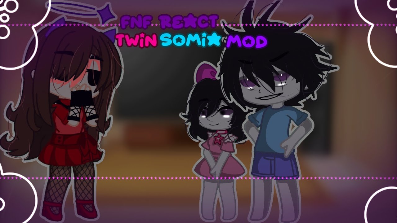 ☁️💗Fnf React twinsomnia mod || (+sky) || Read desc pls || 