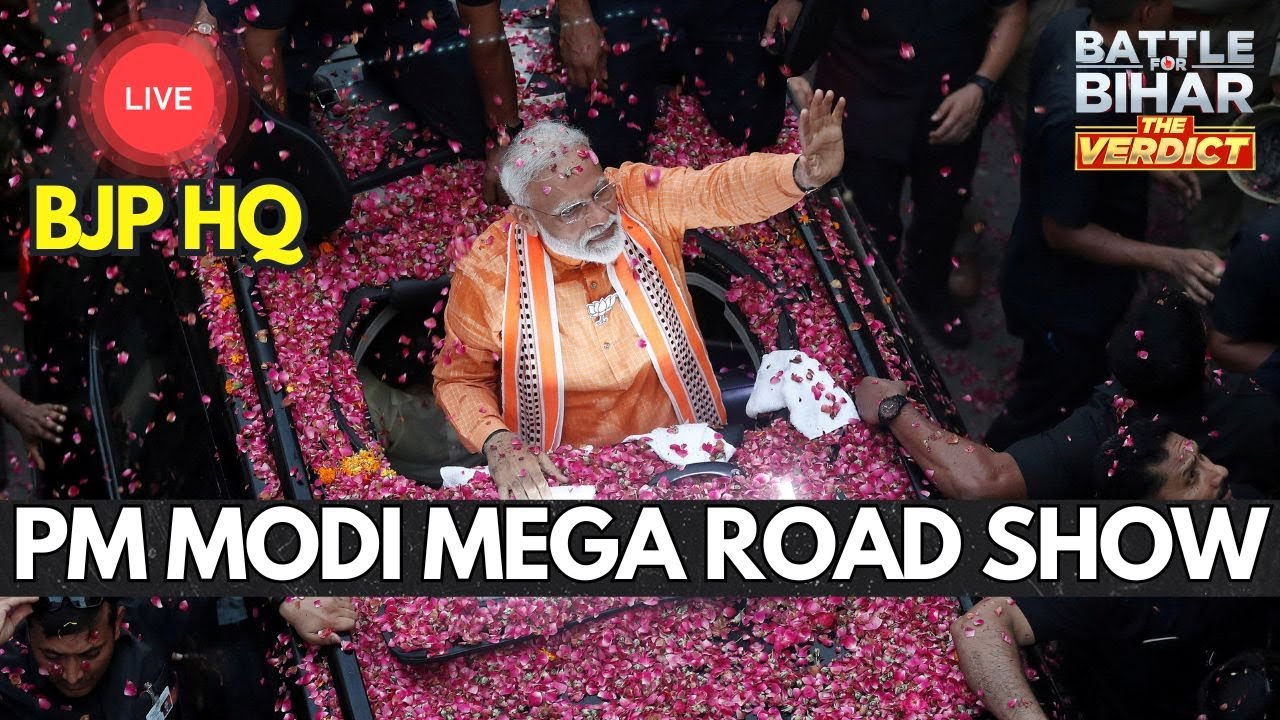 PM Modi at BJP HQ LIVE | NDA&rsquo;s Bihar Rise Changes Game | Bihar Results | NDA Bihar Seats | N18G