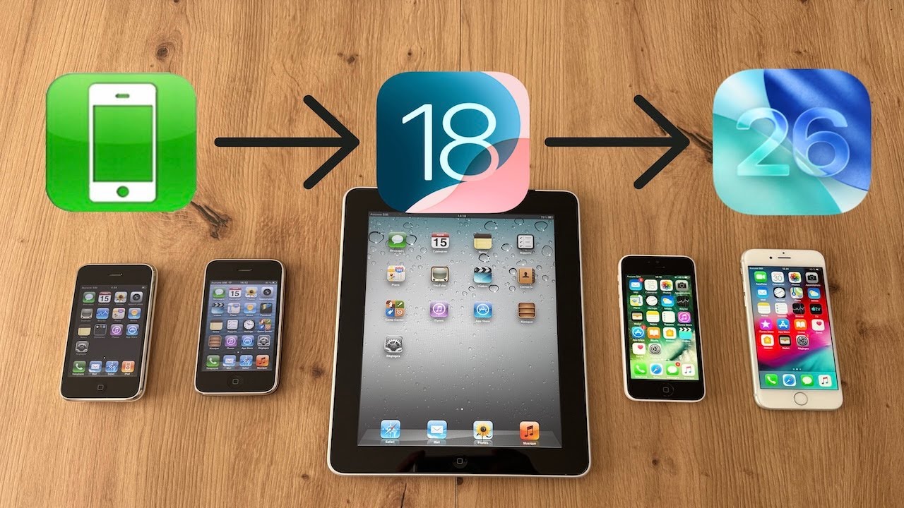 iOS : Retour sur les 18 précédentes versions avant iOS 26