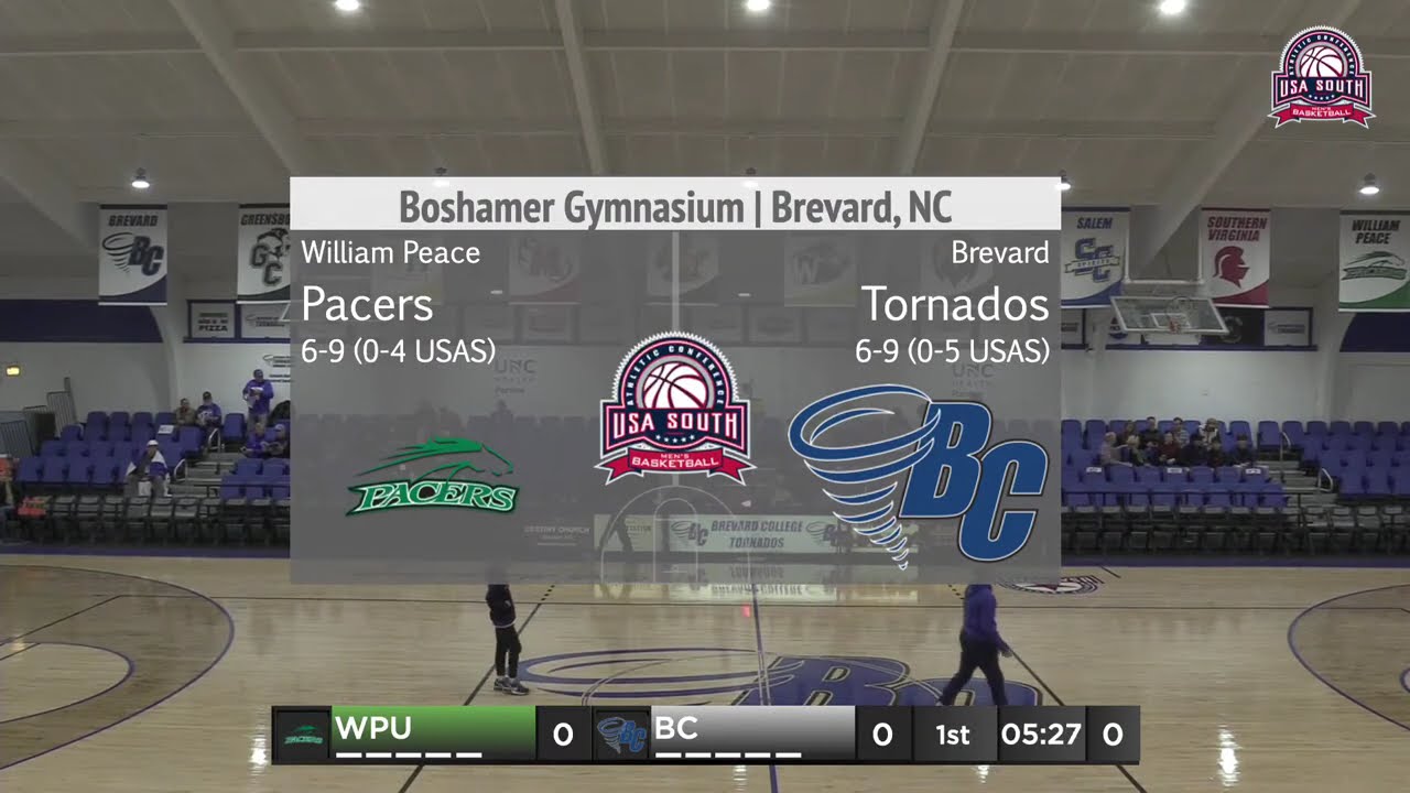 Men's Basketball: Brevard vs. William Peace - 1/17 | 2 PM