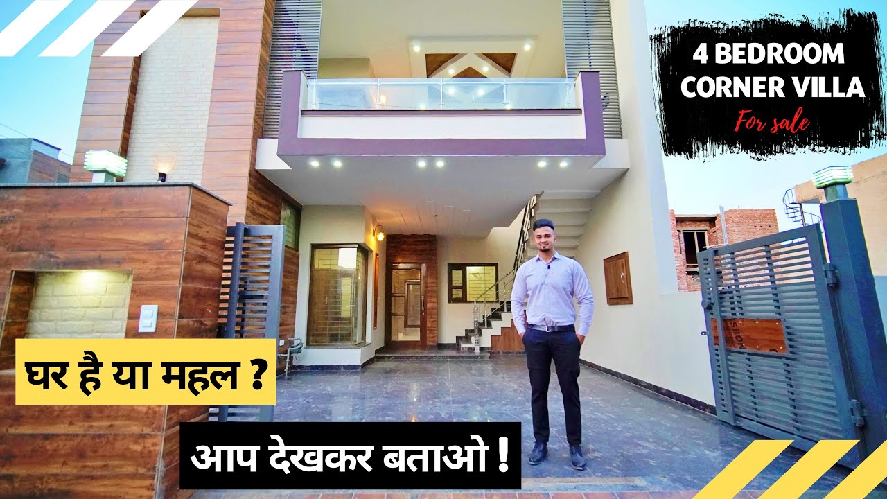 Double Story 150 Sq Yard Corner Beautiful House For Sale With Modern Interior Design